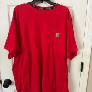 Carhartt Men's Bold Red Short Sleeve Shirt